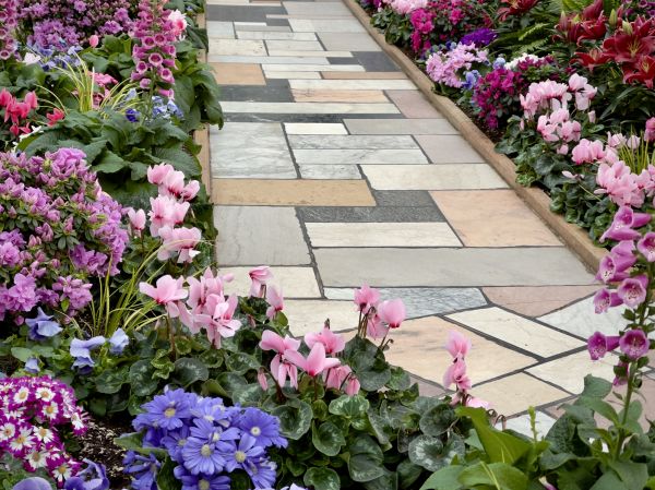 Garden Path Installation in Maryville